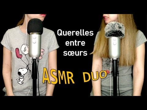 [ASMR français] Querelles entre soeurs Snoopy et Minnie - Twin ASMR - bruit de bouche