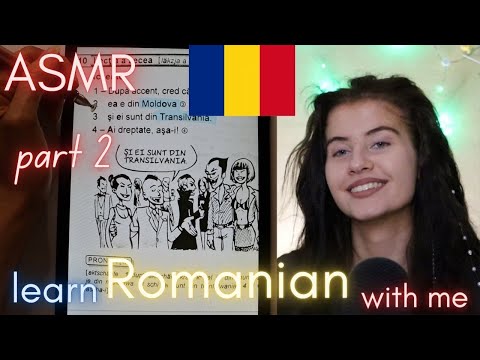 ASMR learn ROMANIAN with me PART 2 - Romanian FOR BEGINNERS (soft spoken) to make you sleepy 😴