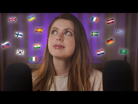 [ASMR] ☀️ Languages Lesson: Teaching you “I love summer” in 15 different languages | Mic scratching