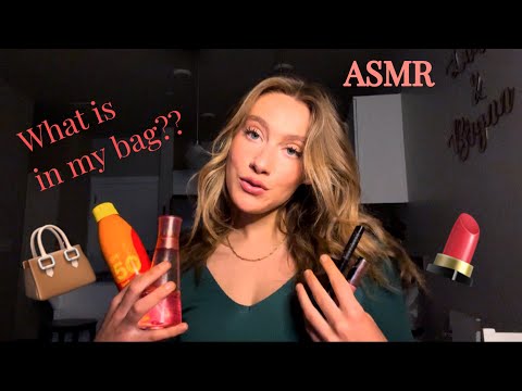 ASMR What’s in My Bag?? (Tapping + Whispering)