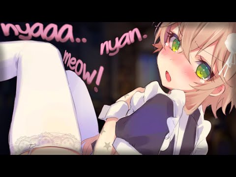 Shy Femboy Catboy Loses Bet And Becomes YOURS.. (Tsundere ASMR RP) (M4M) (Maid) (Msub)