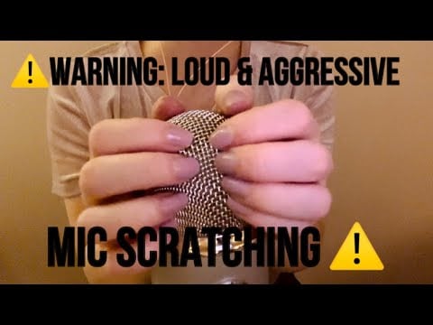 ASMR | Bare Mic Scratching No Cover | Fast and Aggressive | No Talking