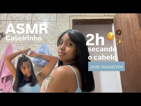 ASMR Caseirinho: Vlog lavando o cabelo com sussurros