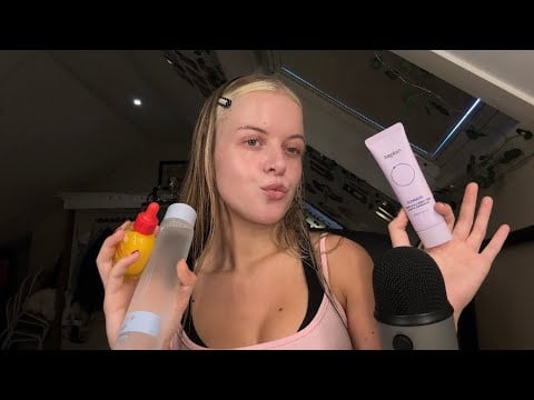 Doing my Skincare Routine! (unboxing)