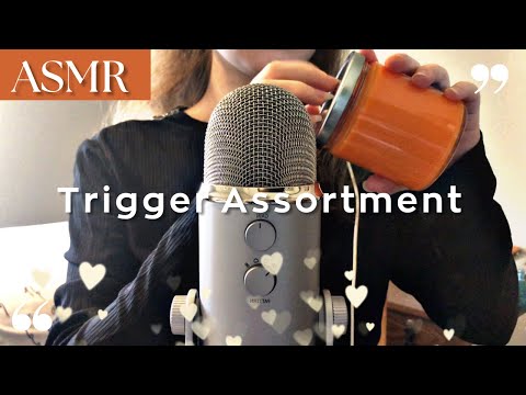 ASMR | Trigger Assortment 💖💤 (Hand Sounds, Hairbrush, Page Flipping, Tapping, etc) No Talking