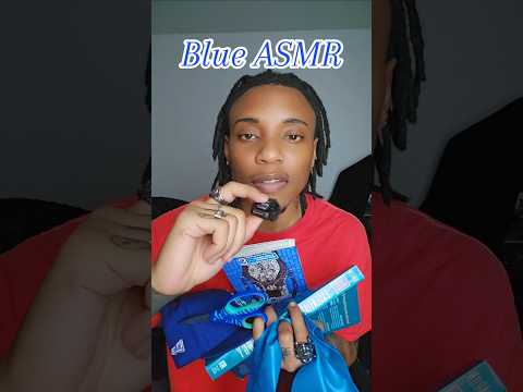 ASMR Blue Triggers Only (A lot of Tingles) #asmr #asmrtingles #asmrsounds #triggersforsleep #fyp
