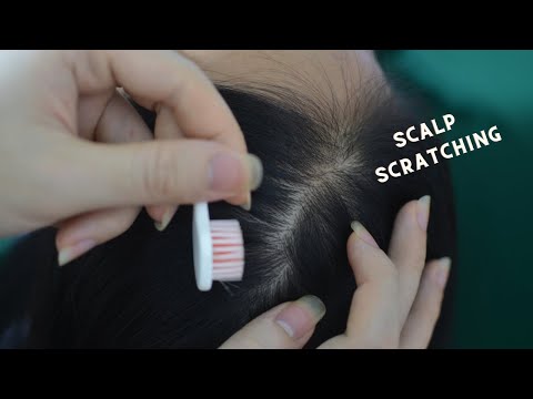 ASMR Sounds Of Scalp Scratching, Scalp Massage On Real Person For Stress Relief ( No Talking )