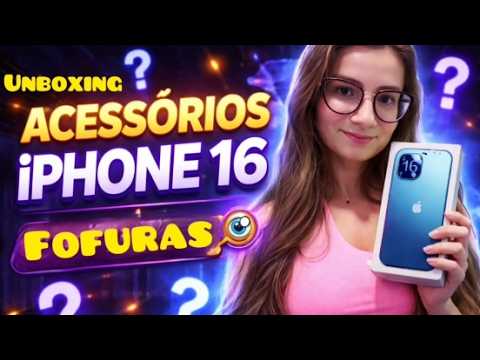ASMR COMPRINHAS PARA MEU IPHONE 16 #unboxing