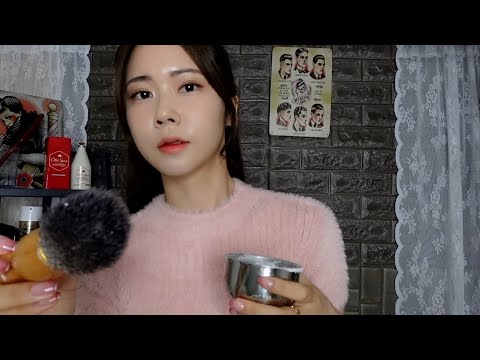 ASMR. 사각사각 바버샵에서 들리는 잠이 오는 모든 소리 | 소리집중 바버샵 |헤어 커트하는 소리, 머리 빗는소리, 면도하는 소리