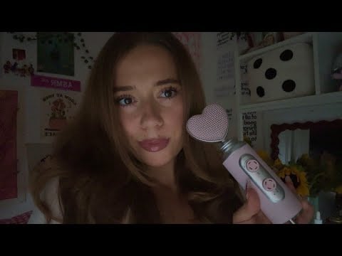 ASMR testing out my new pink mic / mouth sounds & more (cozy lofi)