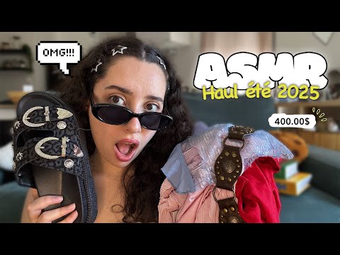 🌙 ASMR FRANÇAIS : BIG HAUL D'ÉTÉ 2025 🛍️ (-400€ j'ai plus de sous...)