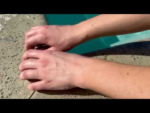 Wet vs. Dry Concrete Scratching & Tapping ASMR (no talking, lofi)