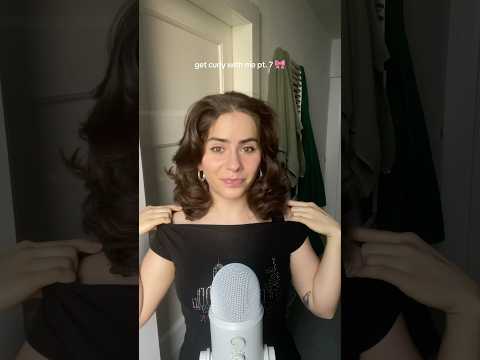 get curly with me pt. 7 🎀 #asmr #lockenwickler #heatlesscurls #hairstyle