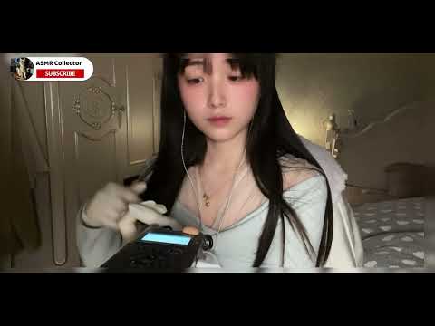 ASMR🎧｜Ansell latex gloves with multiple trigger sounds, essential oils,  aloe vera gel