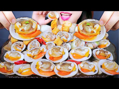 ASMR BOILED CLAMS , EATING SOUNDS | LINH-ASMR