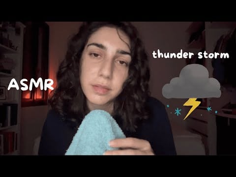ASMR CHE SEMBRA UN TEMPORALE ⛈️(thunder storm, mouths sounds, inaudibile)