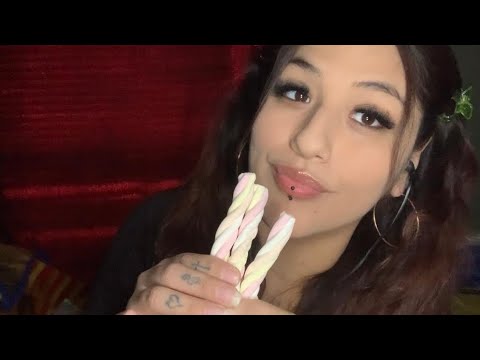 Asmr Mouth Sounds Eating Marshmellow 👄😋🎙️