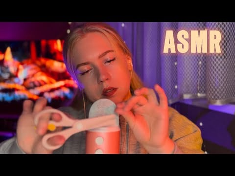 ASMR Scissors + mouth sounds #asmrminuha #asmr