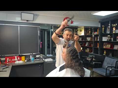 WAVE AND LONG HAIR CUT WITH ORIGINAL ASMR RELAXING SOUNDS