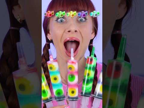 ASMR Gummy Jelly Shooter Eyeballs #shorts