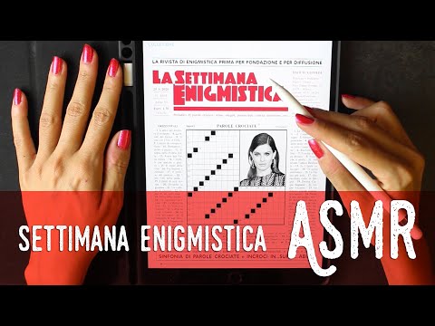 ASMR ita - 📝 SETTIMANA ENIGMISTICA di fine GIUGNO (Whispering)