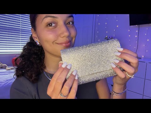 ASMR Showing you my Purse Collection 👛 Tapping & Scratching Sounds