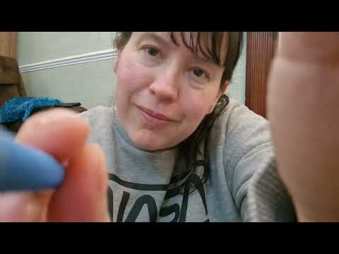 ASMR Drawing on your face with crayons ... Giving you personal attention