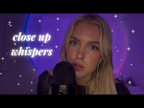 ASMR 25 questions to get to know me | close up whispers