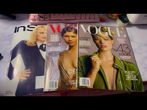 ASMR| Magazine page turning (20 minutes)- no talking