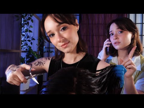 ASMR Celebrity Hair Stylist | Hair Cut, Wash, Dyeing & Scalp Massage | Personal Assistant