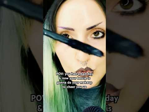 🥀Goth Girl Makeup Roleplay pt16🥀 #asmr #asmrvideos #asmrroleplay #gothgirl #asmrsounds #relax