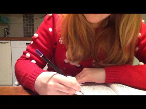 ASMR relaxing Christmas songs in Finnish & colouring