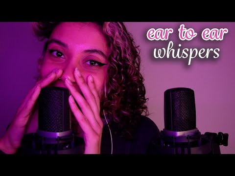 *DUAL MICS* Ear to Ear Sensitive Whispers & Sleep Inducing Triggers ~ ASMR