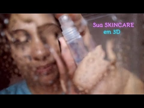 ASMR caseiro: Na Tela, Fazendo sua SKINCARE DE VERDADE 🎀