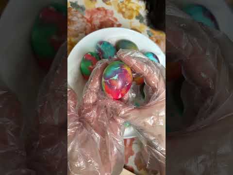 How our Easter eggs turned out 🐣lol