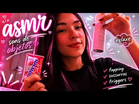 ASMR caseirinho tapping em objetos aleatórios💤🩷