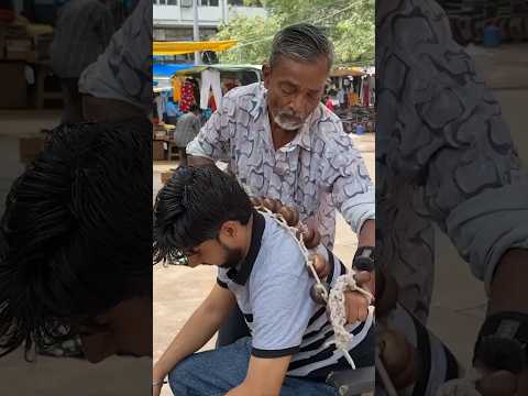 Waris Barber New Back Tool #asmr #satisfyingvideo #deeprelaxation #headmassage