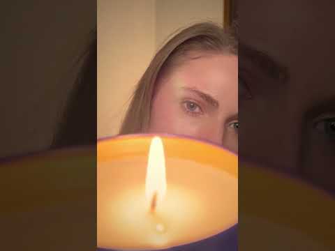 Relaxing candle burning and tapping #asmr #asmrshorts #asmrsounds