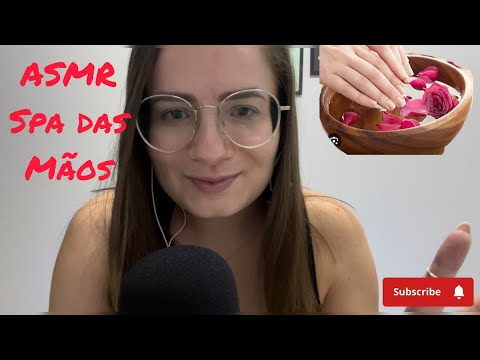 ASMR Caseiro Spa das mãos #asmr (sons de chuva, sons de boca, sons de espuma...)