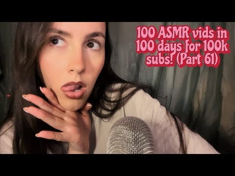 ASMR- The tingliest mouth sounds you’ve ever heard (fast & slow) 👄minimal talking👄