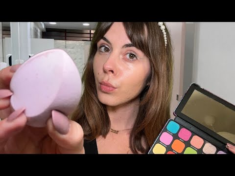 ASMR Mean Girl with a Secret Crush Does Your Makeup at a Party 💋👯