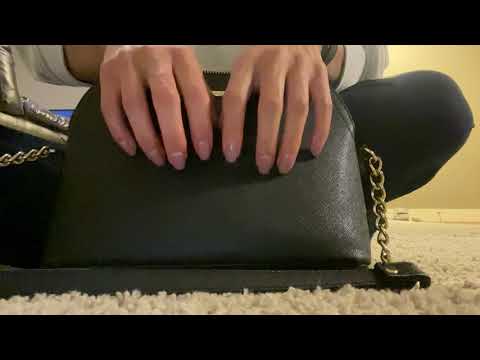 ASMR Fast Textured Purse Scratching
