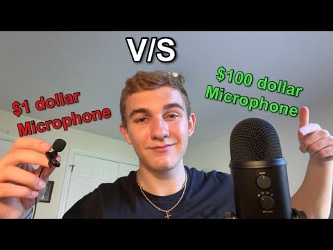 Asmr $1 dollar microphone VS $100 dollar microphone