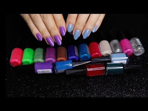 (ASMR) Mostrei TODOS os meus ESMALTES 💅 vídeo para dormir