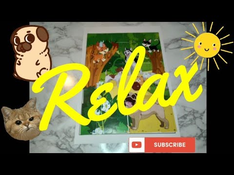 LOFI ASMR TRIGGERS:CATS 🐱 & DOGS 🐶 STICKER PUZZLE #33 (Whispering,Tapping,Rubbing, Peeling Stickers)