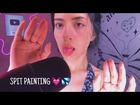 SPIT PAINTING | B4bita mágica para dormir 🪄 💓 | Andrea ASMR 🦋