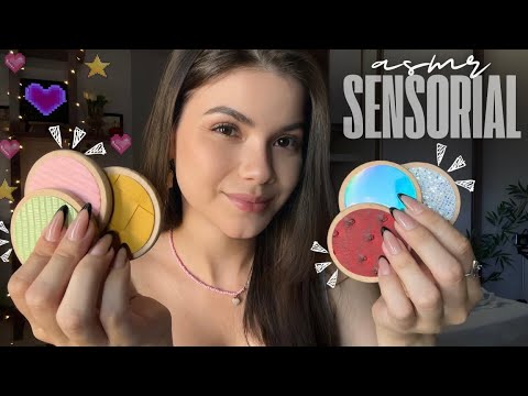 ASMR Brinquedo Sensorial de Madeira 🪵 Sons Com Texturas para Relaxar 💤