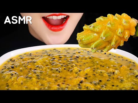 EXOTIC FRUITS ASMR PASSION FRUIT ASMR YELLOW DRAGON FRUITS ASMR 💛
