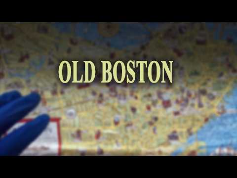 Exploring Old Boston on a Vintage Map | ASMR Soft Spoken & Whispering