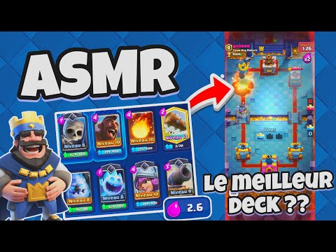 ASMR Français • JE T'ENDORS SUR CLASH ROYAL ! (chuchotements, bruits de bouches...)
